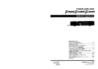 Yamaha P-1600 - Service Manual